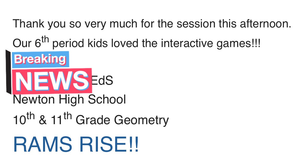 TechSavvyC's tweet image. 🎉 Had a blast meeting with the geometry teachers at @Newton_High! We explored using @canva and @Canvas_by_Inst for explicit vocabulary instruction. They crafted amazing exemplars and coded some fun games with Canva! 🚀🎮 #GeometryFun #EdTechMagic #CreativeTeaching