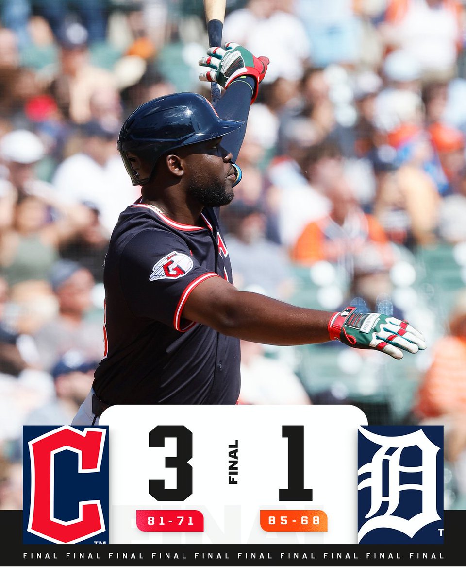 That's SEVEN straight wins for the <a href="/CleGuardians/">Cleveland Guardians</a> as they complete the sweep of the Tigers!