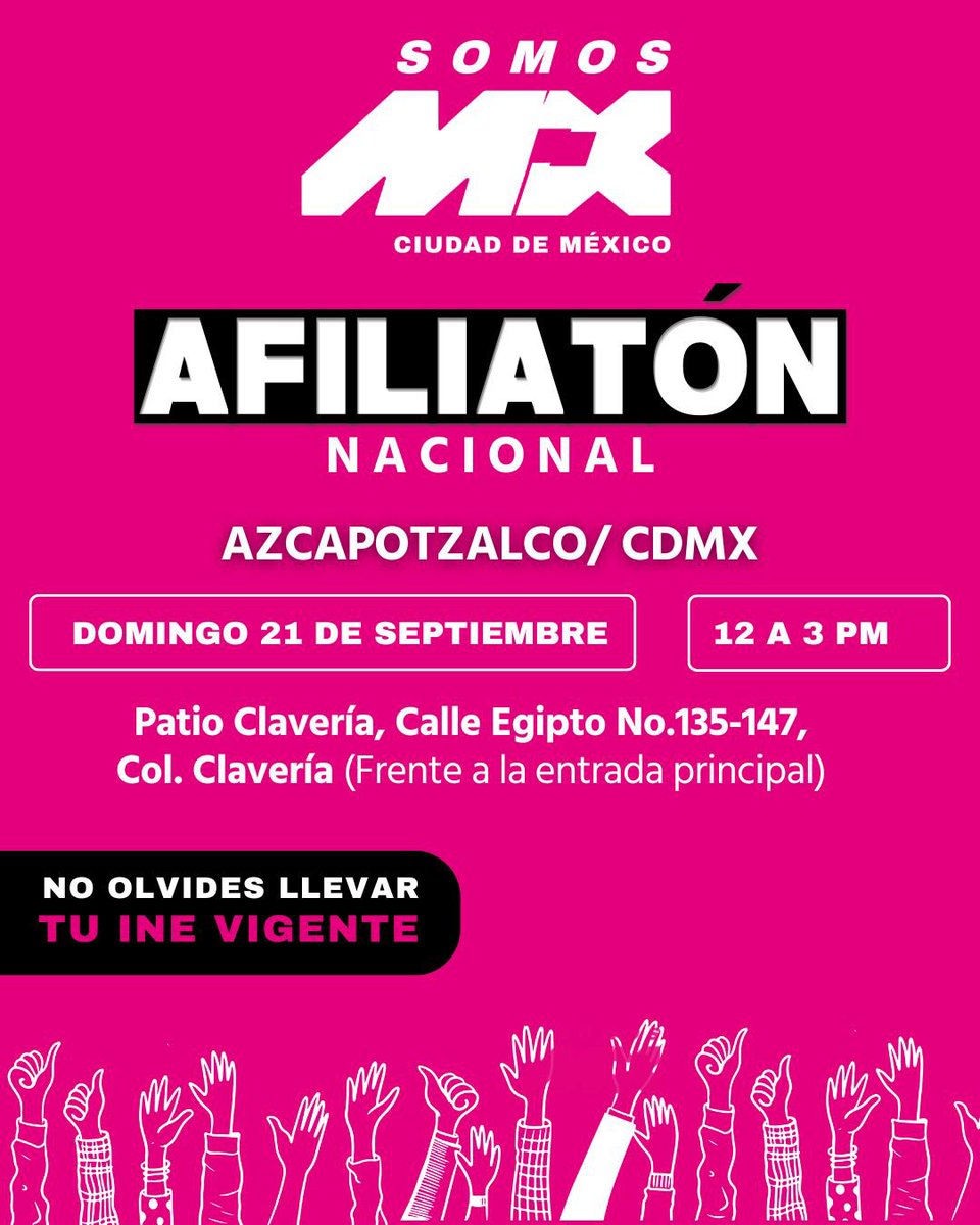 SomosMxMexico's tweet image. #AfiliatónNacional #SomosCDMX