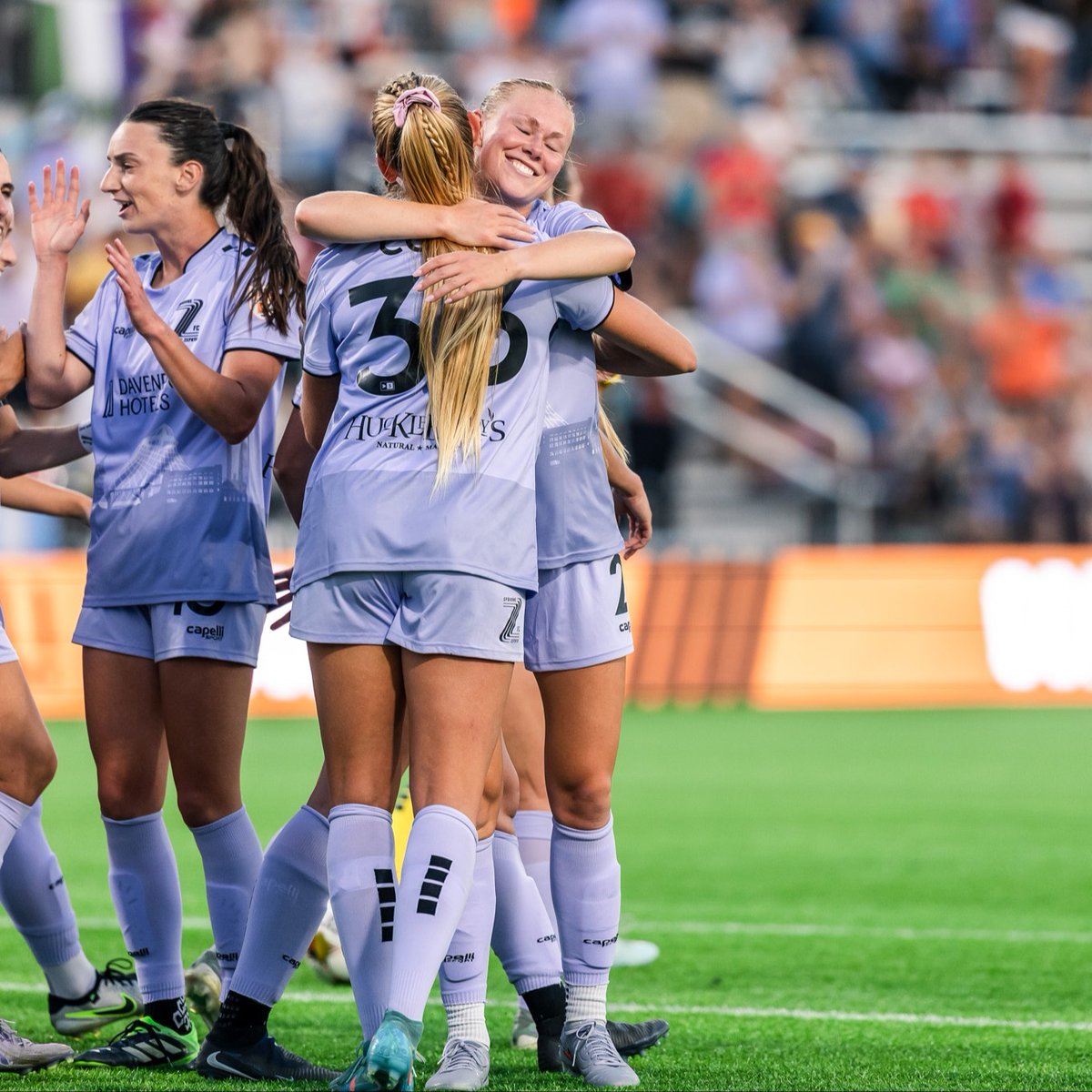 spokanezephyrfc's tweet image. Nothing better than a home win in our new Lilac City Capelli jerseys 💜

Mark your calendars for our next home match on October 4th vs. Lexington! 🎟️ link in bio! 

#SpokaneZephyrFC #GainbridgeSuperLeague #LetsGoSpo #WestWindsRising
#WelcomeToTheEdge