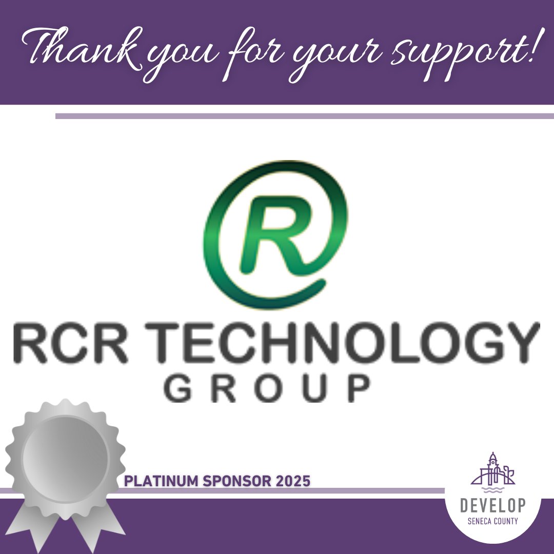 The Chamber could not accomplish its mission without the incredible support of its members. Our member spotlight is on RCR Technology Group!

For a full list of all of our generous sponsors, visit SenecaRegionalChamber.com/Sponsors.