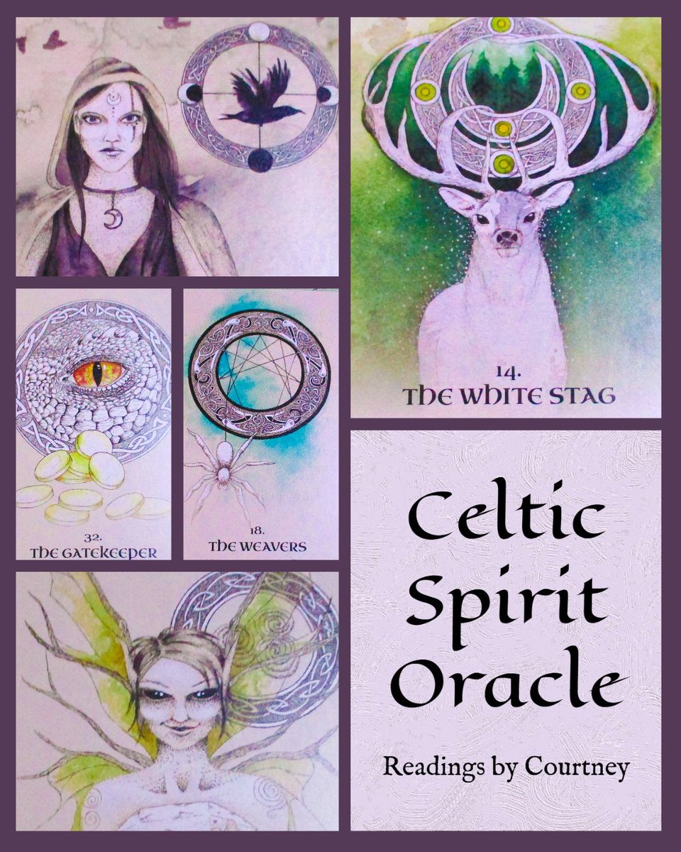 WaywardAbbey's tweet image. Celtic Spirit Oracle Readings 

This beautiful oracle deck is a tool to aid in spiritual growth and can help raise your consciousness. Themes of being harmonious with nature and your higher power(s) throughout.

Spreads &amp;amp; email listed below.

~Blessings~Courtney

#tarotreader