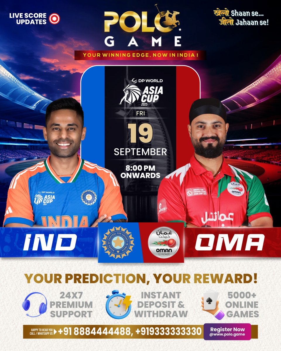 PoloGameIndia's tweet photo. 🚀 https://t.co/zYP4eJUn4B IS NOW LIVE IN INDIA! 🌍

The world’s favorite betting platform is here to elevate your gaming experience! 🎰⚽🏏

🔥 Why Choose https://t.co/XvHIjUfOVE?
✅ 24/7 Support – Call, Online Chat & WhatsApp assistance!
✅ Lightning-Fast Transactions – Auto Deposit & Withdrawals 💸
✅ Trusted Globally – Join millions of players worldwide!

🎉 Launch Offers & Exclusive Bonuses – Don’t miss out!

📲 Download Now & Start Winning!
https://t.co/0u7wbUkHje

#PoloGameIndia #WinBig #TrustedBetting #ipl #ipl2025 #polodotgame #Trending #GamblingIndia #IndianCasino #TeenPatti #RummyOnline #PokerIndia #BettingTips #CasinoVibes #OnlineCasinoIndia #RealCashGames #DesiGamblers
