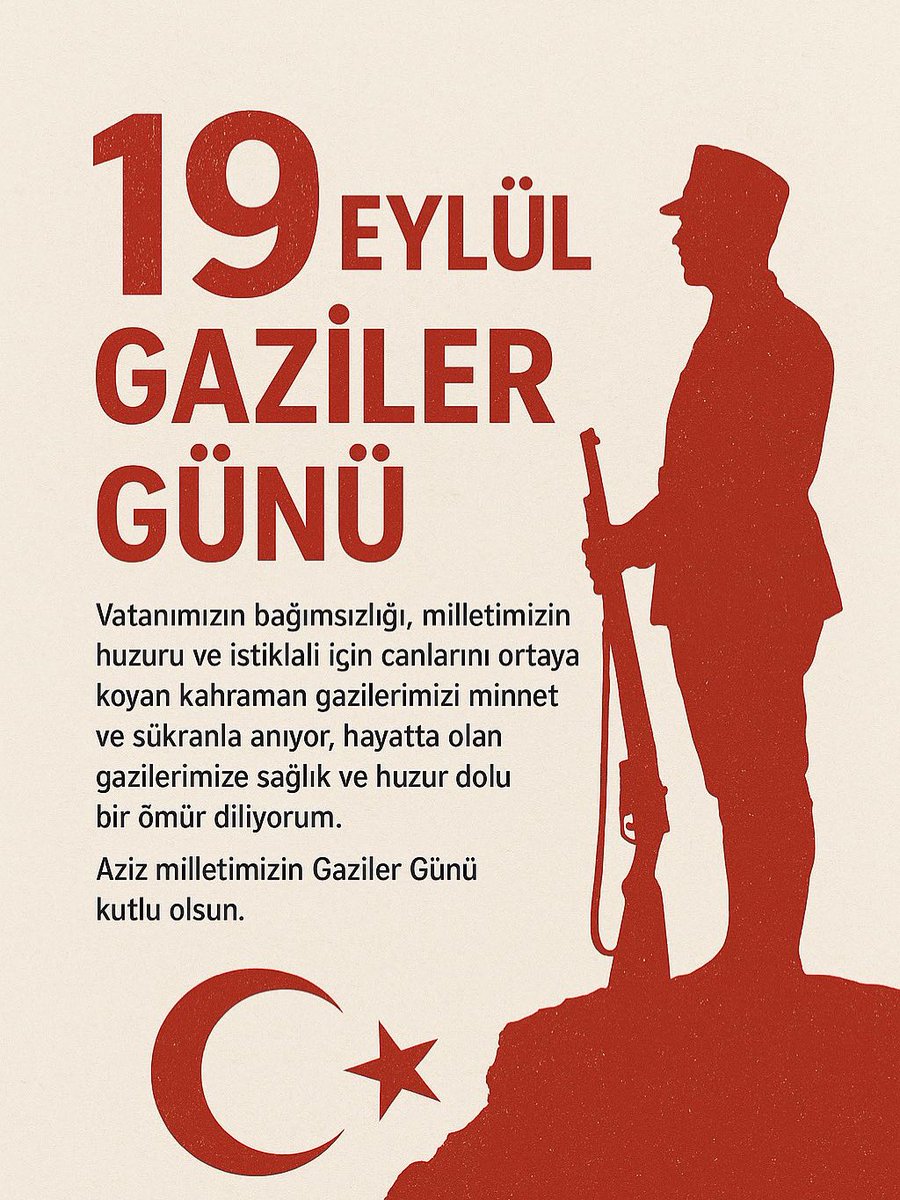 Vatanımızın her bir karışını koruyan  kahramanca mücadele eden, Başta Gazi Mustafa Kemal Atatürk olmak üzere tüm gazilerimizin #GazilerGünü'nü kutluyorum.