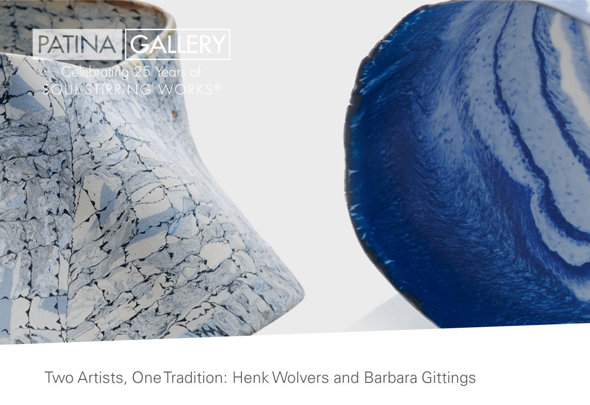 Patina's Allison Buchsbaum is proud to present two exceptional artists whose work explores the full range of the current exhibition Nerikomi. Henk Wolvers and Barbara Gittings speak in distinct visual languages.

Learn More - mailchi.mp/patina-gallery…