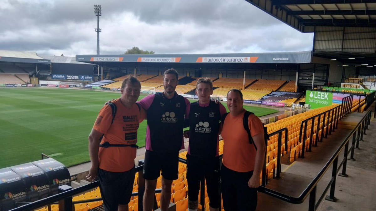 Good to see <a href="/JustWiggo/">Xavier Wiggins</a> down at Vale today. Please support him and all involved with <a href="/Walk92uk/">Walk92 UK</a> ⬇️⬇️⬇️⬇️

 crowdfunder.co.uk/p/walk-for-dlag