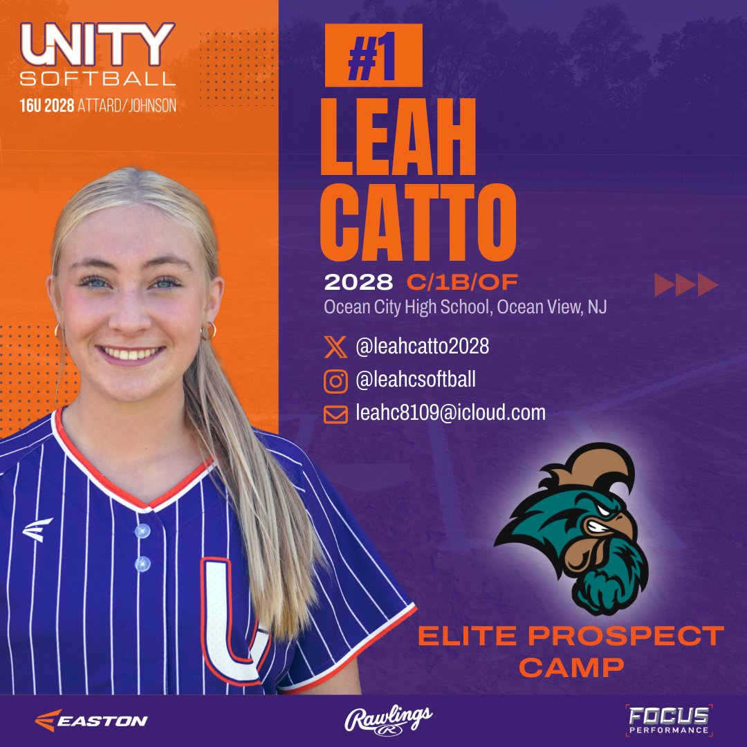 UnityAttard's tweet image. Leah (@leahcatto2028) is heading to Coastal Carolina 🥎 Camp this weekend! @CoastalSoftball @coach_kgreen @kianarae20 @amanda_daneker @kass_smith14 @VAUnitySB @UnityCoachJosh