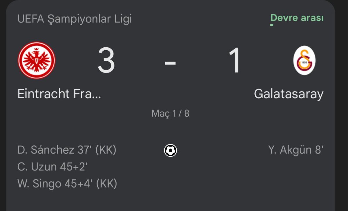 Rakipte yok ki kendi kendimize yapıyoruz arkadaş kafayı yememek elde değil 3 atıp alacağımız maçı veriyoruz