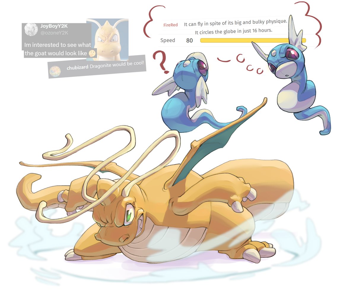 Dragonite! The slowest fastest goober...