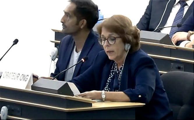 CubaEsCultura's tweet photo. La presidenta de la @UNEAC_online, Marta Bonet, reafirmó hoy el papel esencial de la cultura en la vida espiritual y la identidad nacional del pueblo cubano, durante la 60ma. sesión del Consejo de Derechos Humanos de las Naciones Unidas (ONU), con sede en Ginebra.
#CubaEsCultura https://t.co/MD5lDb5Gt1