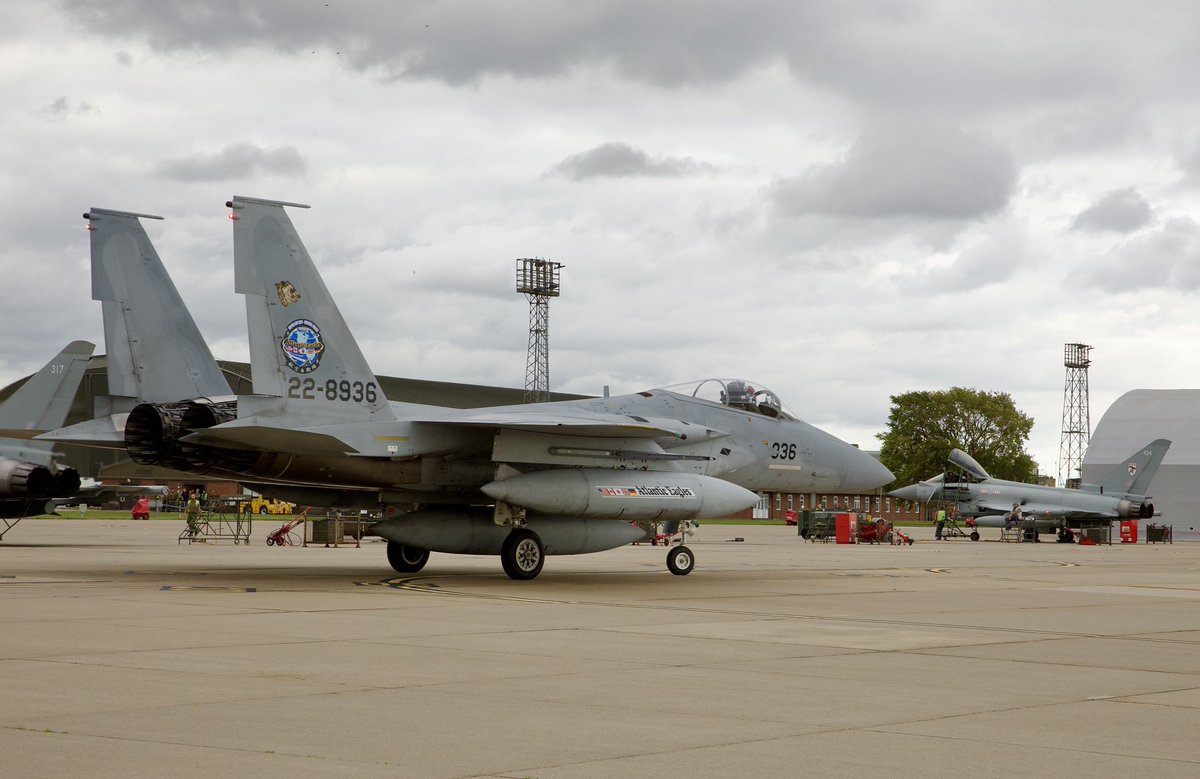 🇺🇸🇨🇦🇯🇵🇬🇧🇩🇪 #F15 戦闘機 #AtlanticEagles は、無事、🇬🇧に