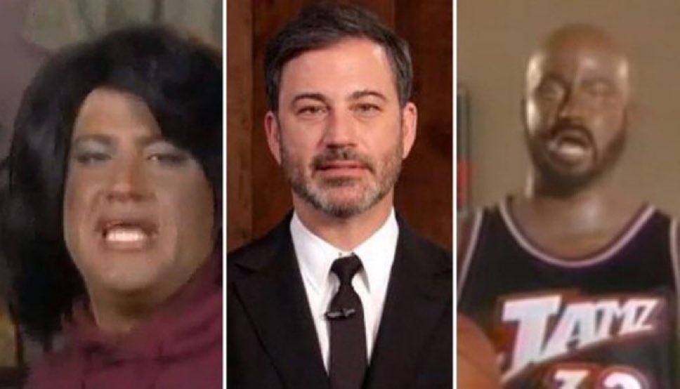 RevRayCistman's tweet image. Y’all fired Jimmy Kimmel for mocking a white man but not for this shit.