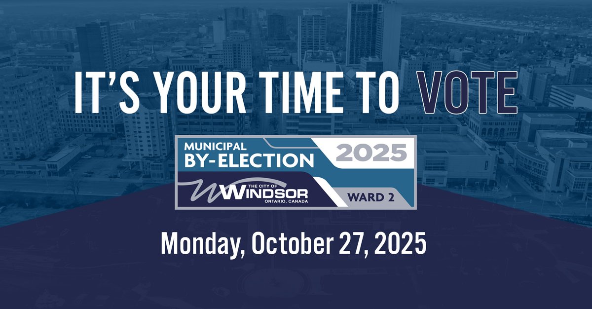 📢 Ward 2, learn about your 15 official by-election candidates at ow.ly/UHku50WYnWI  
📅 Voting Day: Monday, October 27, 2025 from 10:00 a.m. to 8:00 p.m.
💻 Advance Voting: Friday, October 17 &amp; Saturday, October 18, 2025, Campbell Baptist Church
🔔 Every vote counts!