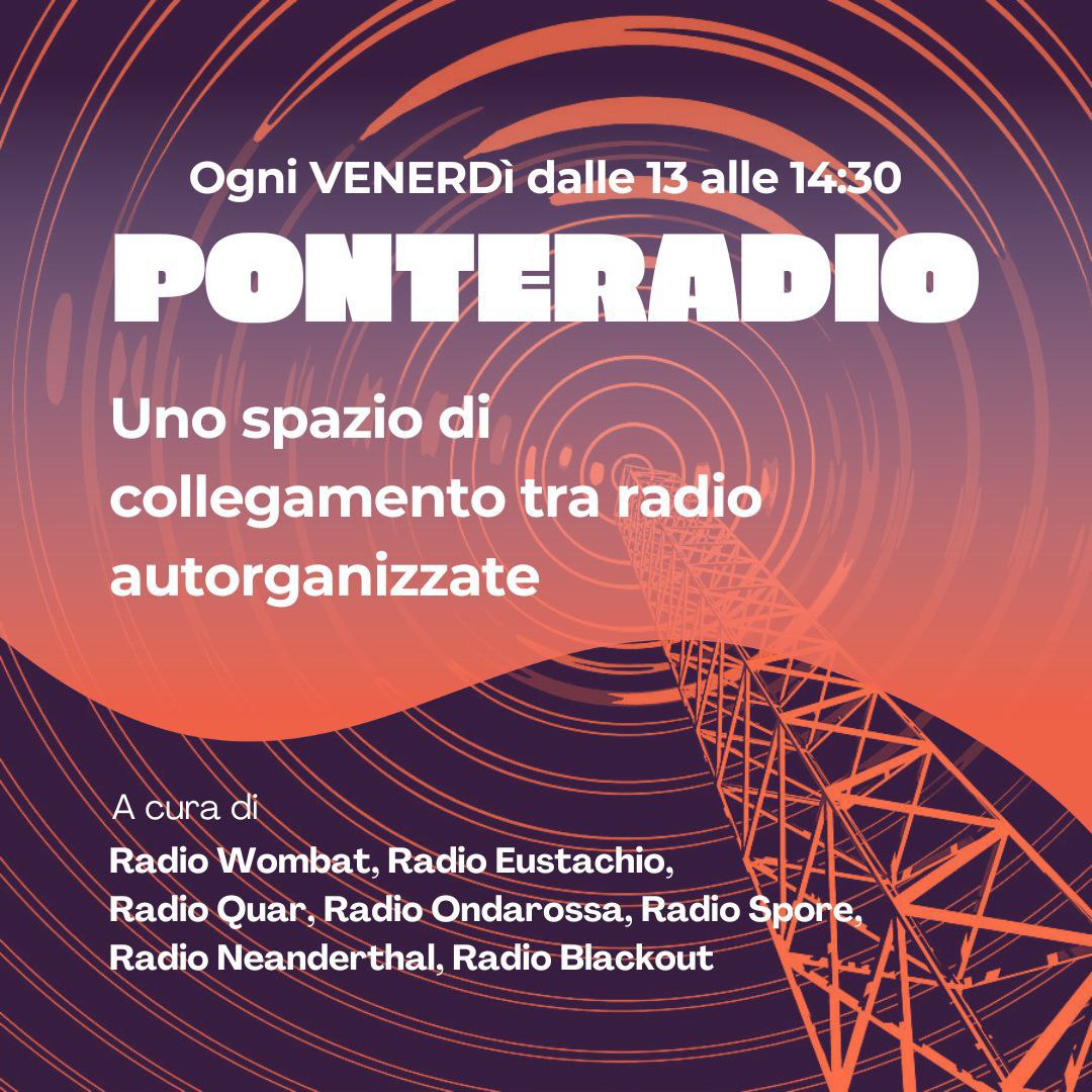 PROGRAMMA DEL 19 SETTEMBRE
Alle sette parte la sveglia di questo venerdì ricco di musica, alle 12 ci sarà l'intervista al G.A.P.Livorno
Alle 13 il consueto appuntamento con Ponte Radio dove verrà affrontato il tema della fragilità dei territori.
E poi tanta musica fino a sera.