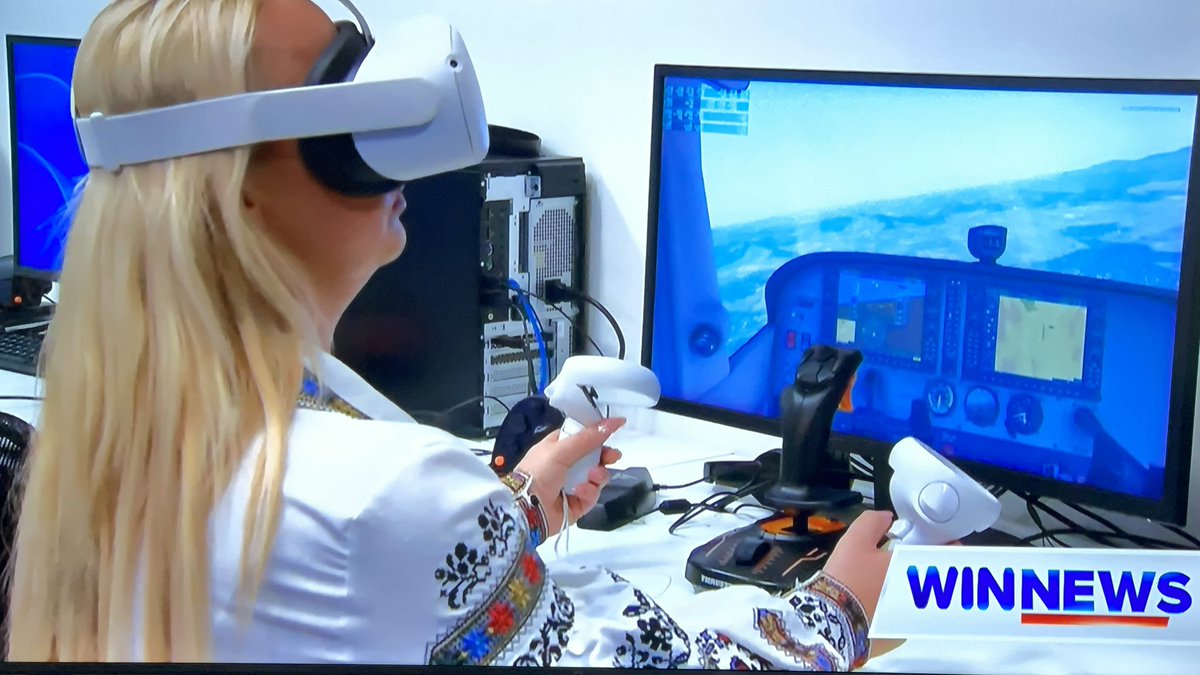 Oleksandra Molloy 🇺🇦🇦🇺 (@oleksandraunsw) on Twitter photo It was great talking to @WINNEWS on the way the #future of #missionaircrew #training may look like.
Real-time monitoring of performance with @CAE UAS mission trainer, biometric and physiological data, futuristic goggles and what’s not.
<a href="/UNSW/">UNSW</a> <a href="/UNSWCanberra/">UNSW Canberra</a> <a href="/UNSWScience/">UNSW Science</a> #drones It was great talking to @WINNEWS on the way the #future of #missionaircrew #training may look like.
Real-time monitoring of performance with @CAE UAS mission trainer, biometric and physiological data, futuristic goggles and what’s not.
<a href="/UNSW/">UNSW</a> <a href="/UNSWCanberra/">UNSW Canberra</a> <a href="/UNSWScience/">UNSW Science</a> #drones