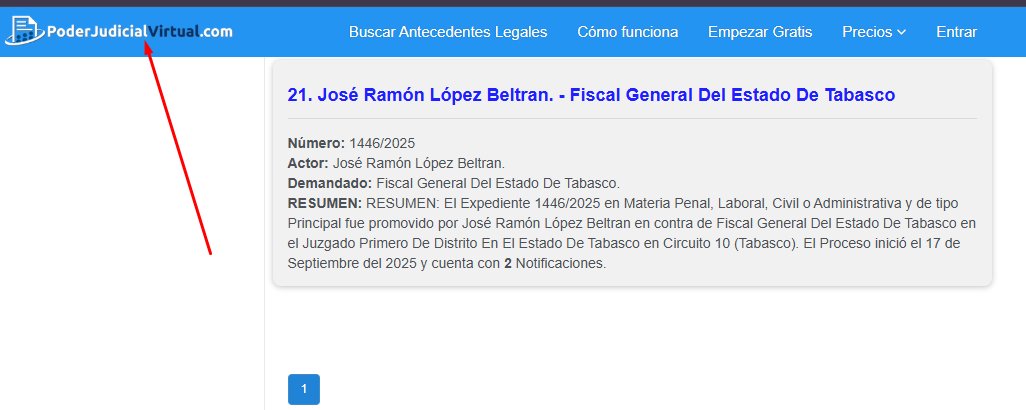 Cualquier persona puede acceder a la pagina del Poder Judicial Virtual para buscar la siguiente información y sin problema la encontrarán.
Expediente número: 1446/2025
Actor: José Ramón López Beltran.
El Amparo es real ya le fue concedido de oficio sólo faltaría seguir el juicio