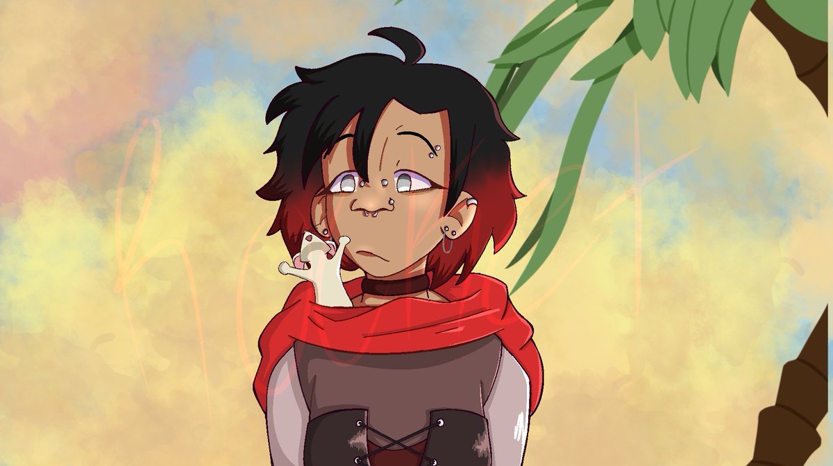 I haven't drawn her in a minute, huh? #RWBY #RWBYfanart #RubyRose