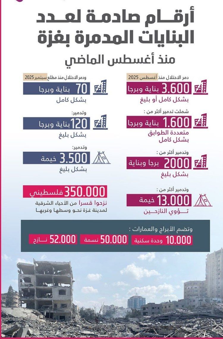 كل رقم في الانفوغراف صرخة آلاف الأسر شُردت آلاف البيوت اندمرت والكارثة أكبر من الوصف

#تمويل_شركات_058З74144б

#ليله_الجمعه

#عروض_كفو