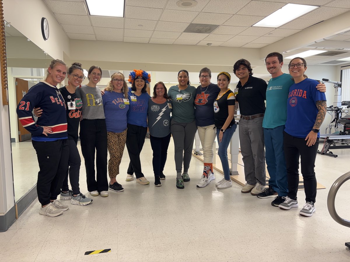Happy Fan Day! As part of #NationalRehabilitationWeek, our team is showing off what we're fans of—whether it's sports, movies, music or hobbies! 🏀🎶🎬