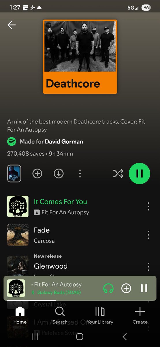 Deathcore + Push Day = beast mode