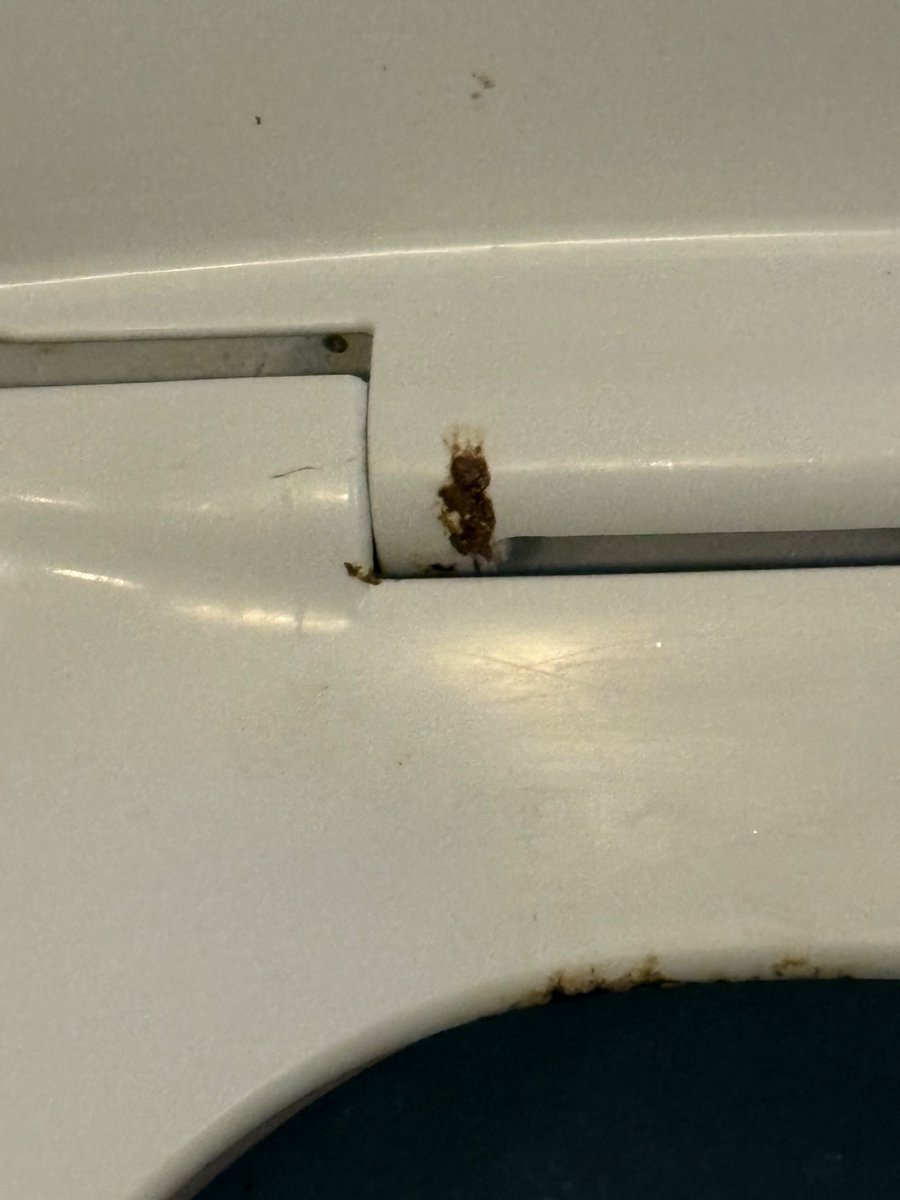 Meowkokuko's tweet photo. @AmericanAir shocked to find the toilet seat covered in fecal matter upon boarding. This is a major health risk. Expecting better from an airline that claims to prioritize safety and cleanliness. DM me for more details #Biohazard #CleanlinessMatters https://t.co/CstmQXMoik
