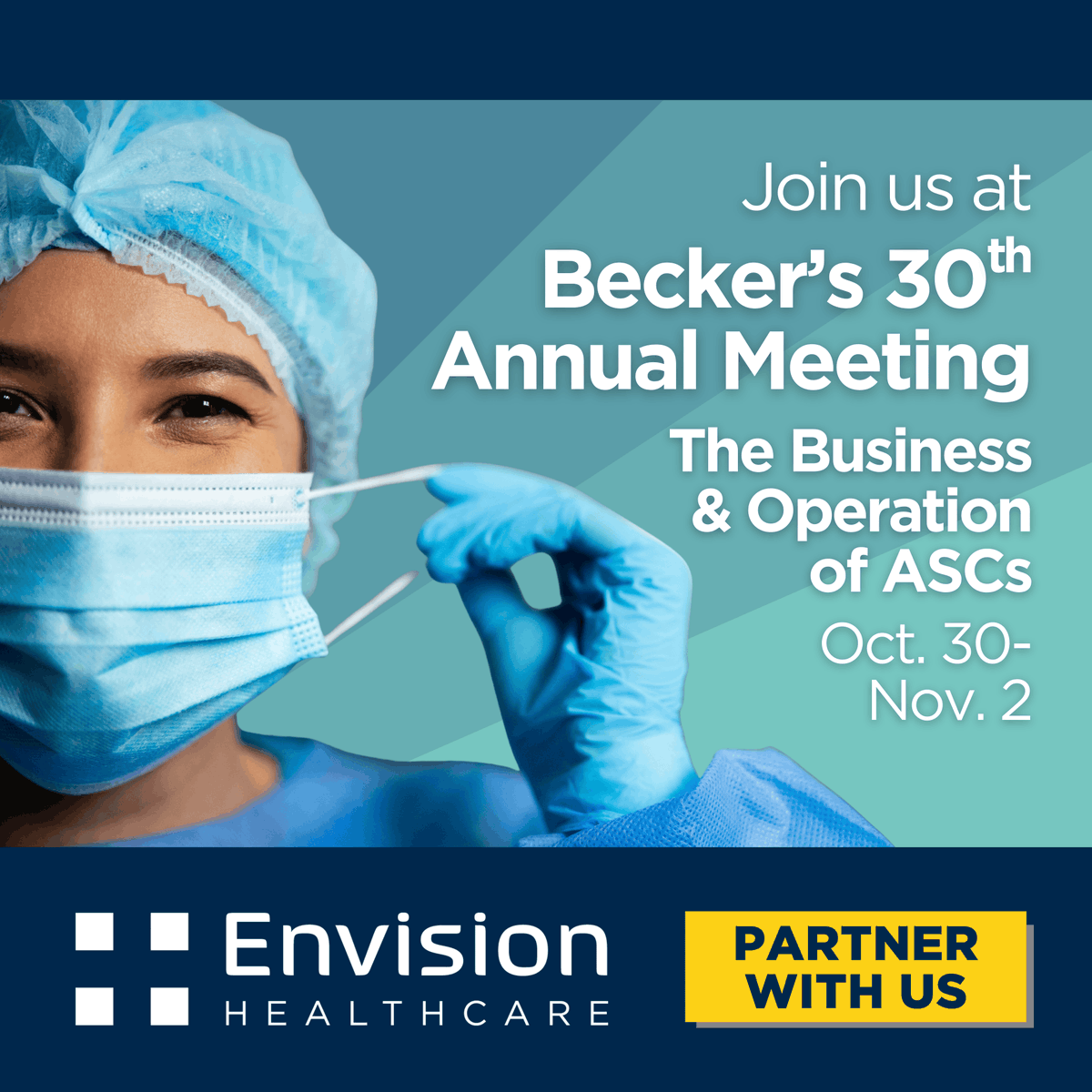 ASC executives from across the nation are gearing up for Becker’s 30th Annual Meeting: The Business &amp; Operations of ASCs. See how Envision empowers anesthesiologists, CRNAs and CAAs to deliver high-quality care for our partner ORs and ASCs: hubs.la/Q03JHd3k0. #BeckersASC