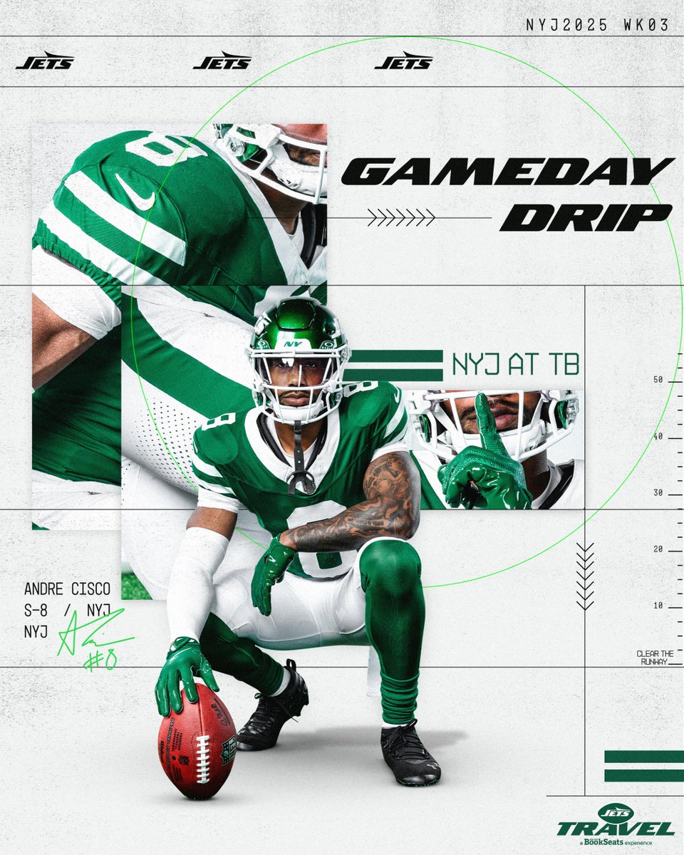 nyjets's tweet photo. Week 3 fit

tops: 🟢
bottoms: ⚪ https://t.co/WUSOOHLuiZ