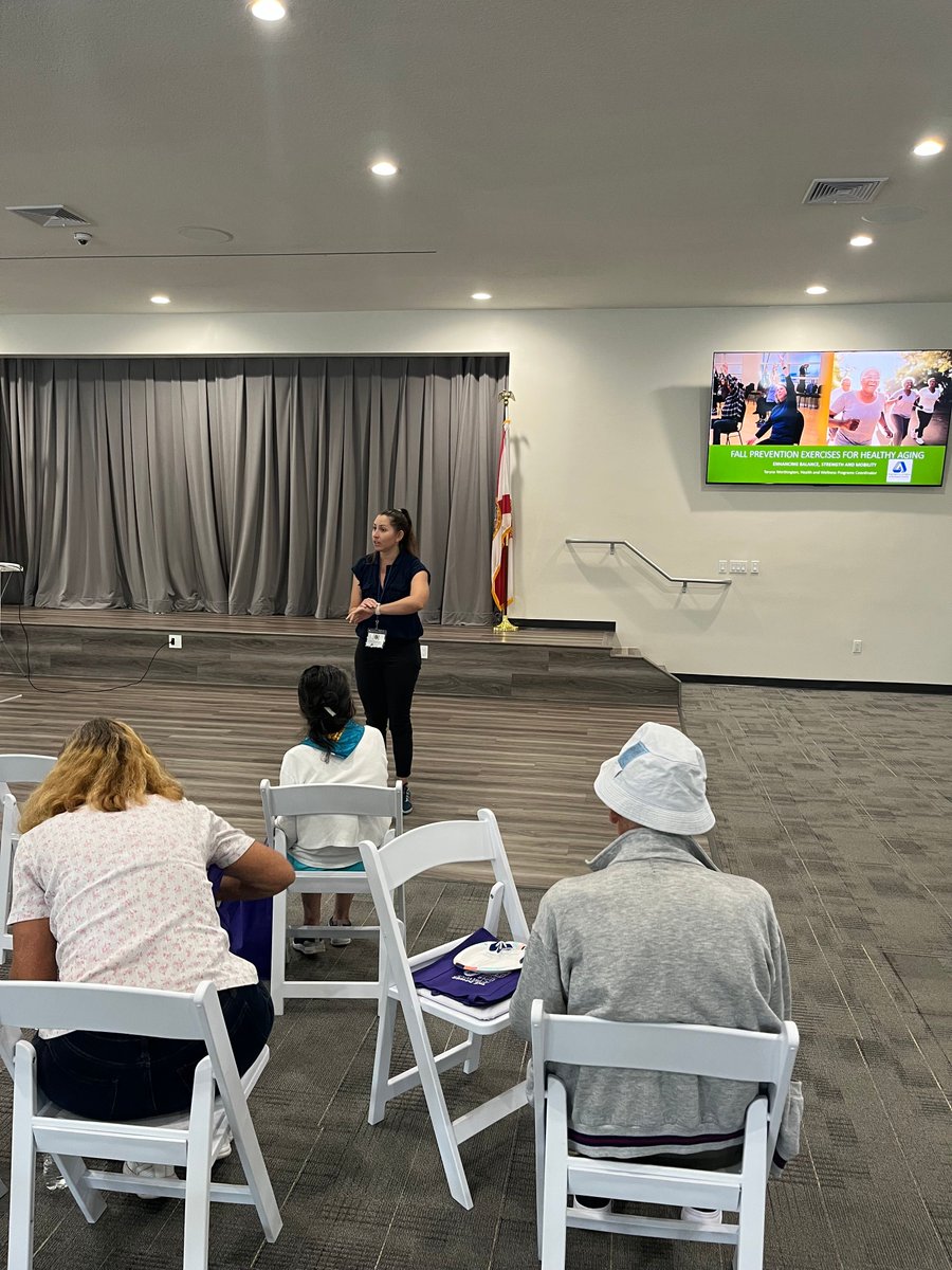 AAgencyonaging's tweet image. On Sept 12, Dania Beach hosted a Fall Prevention Seminar at I.T. Parker Center for #FallPreventionMonth! 💪 Dr. Dominic Aloma &amp;amp; the Area Agency on Aging shared tips to keep older adults safe. Thanks to all who joined us! 🧡 #DaniaBeach #HealthAndWellness #CommunityHealth