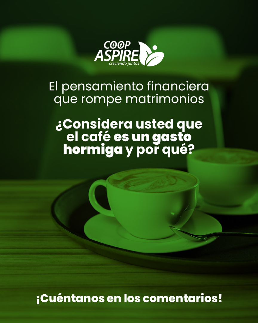 CoopAspire's tweet photo. ¿Te atreverías a preguntarle a tu pareja y comentarnos su  respuesta? 🤣
El cafe, ¿Un gasto hormiga? El dilema de nunca acabar, 

#Quiz #Interactivo #COOPASPIRE #CooperativaASPIRE #Préstamos #Ahorros #CreciendoJuntos https://t.co/DBjZ1wAKfC
