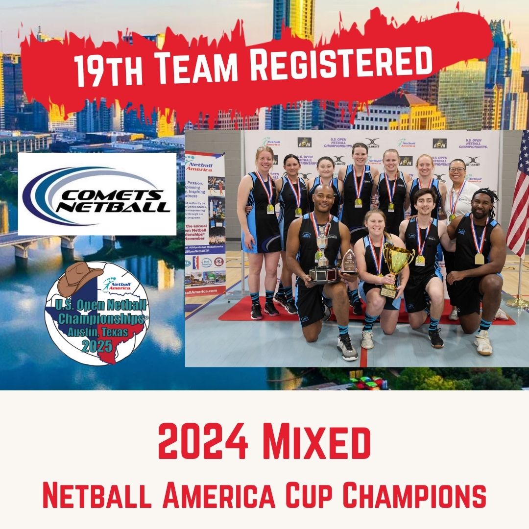 NetballAmerica's tweet photo. Who is going to take on the 2024 #NetballAmerica Cup Champions in the Mixed category the Vancouver Comets in #Austin #RoundRock #Texas this Nov 7-9?
#netball #USOpenNetball #netballfamily #netballusa #usanetball #americannetball https://t.co/FdZG4FO6wc