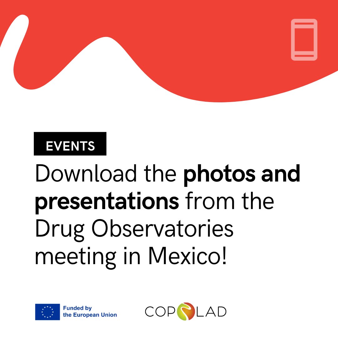 ProgramaCOPOLAD's tweet image. 📸📝 Relive the Drug Observatories Meeting 🇲🇽 (11–12 September, Mexico City).

👉 Download the presentations and photos, and share them on your networks: f.mtr.cool/ipjslyptij

#DrugObservatories #DrugPolicies