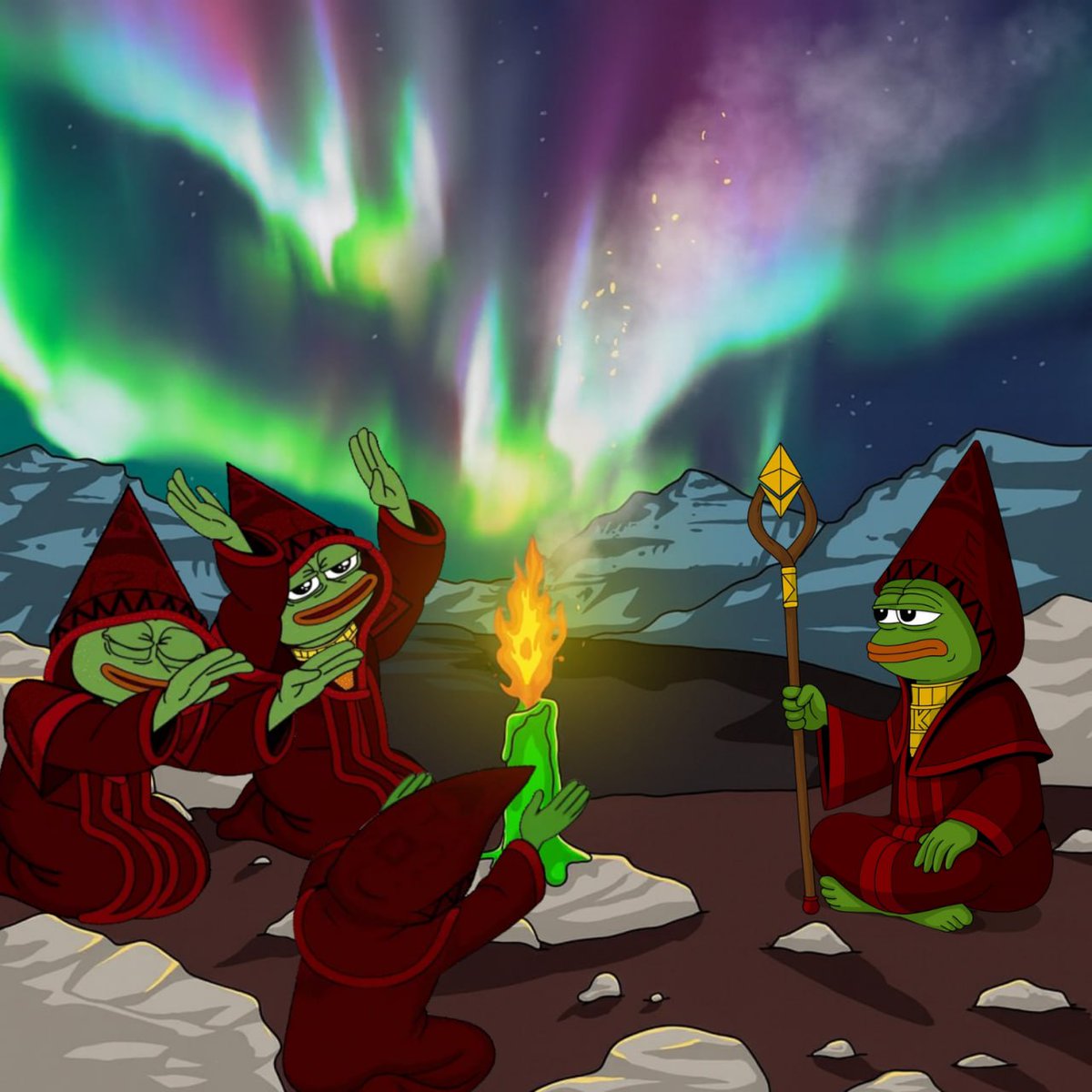 Even the pharaohs knew:
Build pyramids, stack memes, praise Kek. 🐸🛕
#CultOfKek #AllPraiseKek