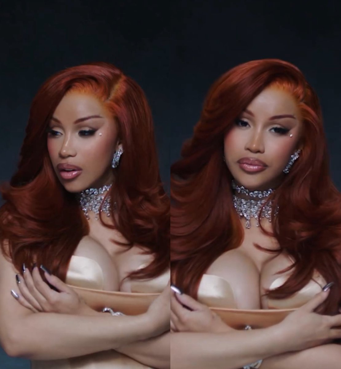 Cardi B for the "Safe" music video ft. Kehlani dropping at midnight.