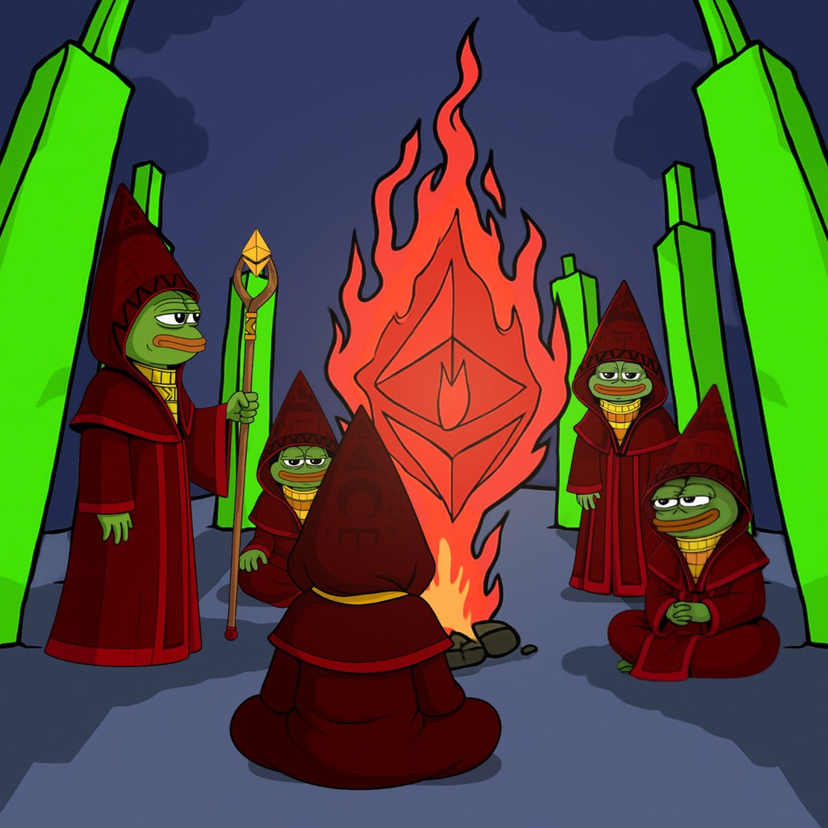 The prophecy says when frogs cover the timeline…
the pump shall begin. 🐸📈
#CultOfKek #AllPraiseKek