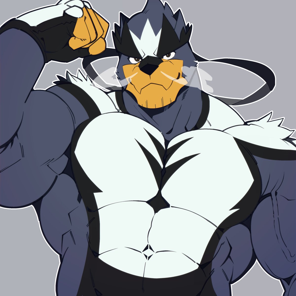 PBluehair94999's tweet image. 😷 #bara #furry #furrybara