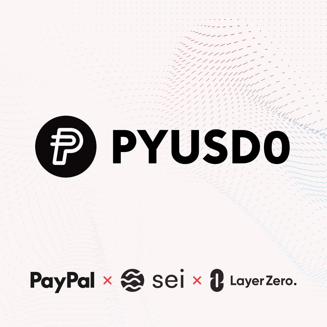 PayPal’s native stablecoin PYUSD0 is launching on Sei, powered by LayerZero.

With 434M+ active users and $1.2B+ in TVL, PayPal now settling on Sei, the fastest Layer 1 for global finance.