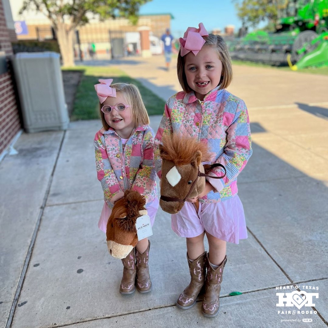 Stick Horse &amp; Pony Grand Entry - Children (12 and under) get to enter the Rodeo Arena riding Stick Horses and Ponies. Children that bring their own stick horse to the Fair on this day will get inside the Gate for FREE!
Find more at 👉 hotfair.com/p/rodeo/stick-…
#HOTfair #WacoTx