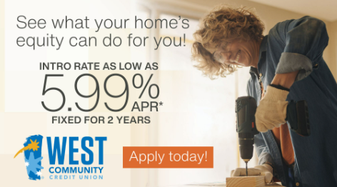 Looking to consolidate debt, fund a renovation, or just want financial flexibility? A Home Equity Line of
Credit (HELOC) with an intro rate as low as 5.99% APR* fixed for two years could be the solution you’ve
been waiting for. You can:

✅ Borrow up to 80% of your home’s value,