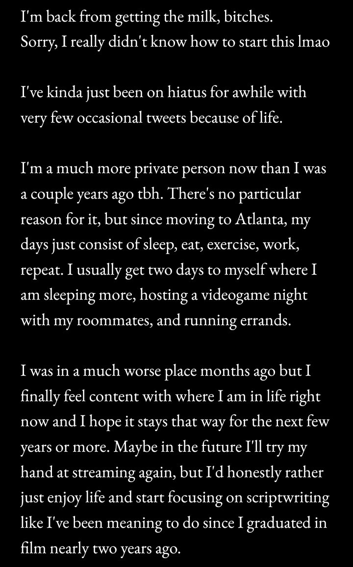 BrynosaurusRex's tweet photo. A Long Overdue Update https://t.co/wpNcnNMOz7