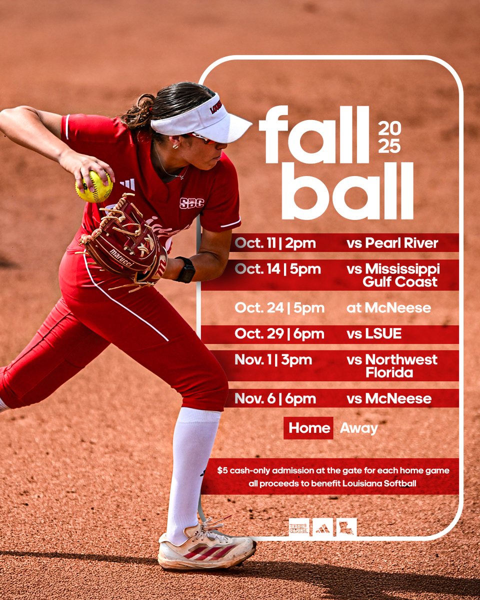 Louisiana Ragin' Cajuns® Softball tweet media