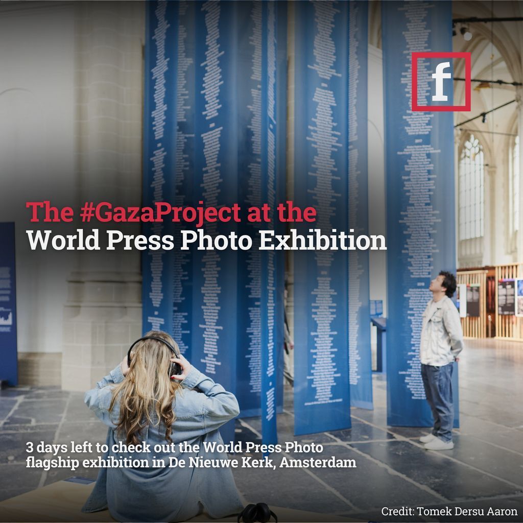 Forbidden Stories (@fbdnstories) on Twitter photo 📍Amsterdam — World Press Photo Exhibition — 3 days left
We’re proud to be part of the <a href="/WorldPressPhoto/">World Press Photo</a> flagship exhibition in Amsterdam — for the second year in a row. This year, our 9-minute documentary from the #GazaProject is being shown, telling the story of Palestinian 📍Amsterdam — World Press Photo Exhibition — 3 days left
We’re proud to be part of the <a href="/WorldPressPhoto/">World Press Photo</a> flagship exhibition in Amsterdam — for the second year in a row. This year, our 9-minute documentary from the #GazaProject is being shown, telling the story of Palestinian