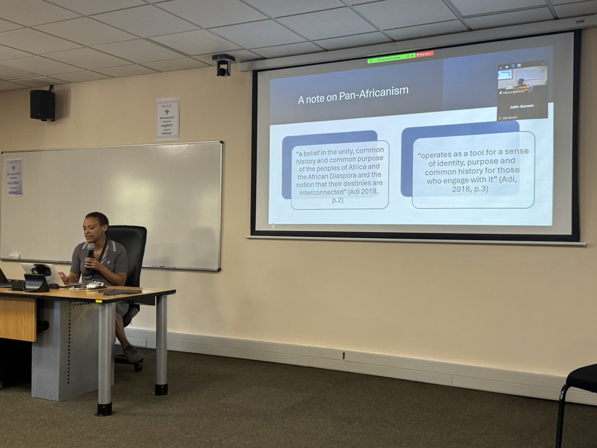 Day 1 | #AUSS-SA Keynote 🎤 Prof. Shose Kessi spoke on “The Role of African Universities in Advancing Social Justice."

“Universities must be spaces of resistance, healing, and co-created knowledge that amplifies African voices.”

#AfricanPeacebuilding