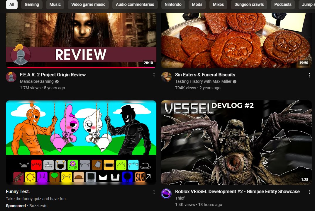 had to turn off adblocker for a bit on youtube cuz they are being dumb. it hasn't even been a whole day...
(warning: sexual imagery)