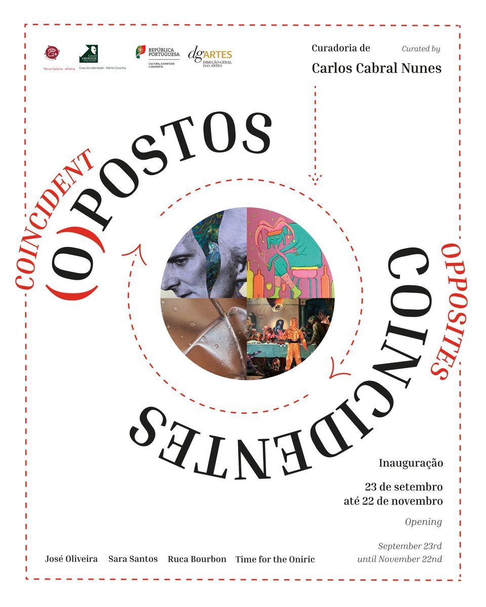 PT | (O)postos Coincidentes inaugura esta terça, 23 de setembro. Conheça os vencedores da nossa open call, na Casa da Liberdade - Mário Cesariny!

ENG | Coincident Opposites opens this Tuesday, September 23. Meet the winners of our open call, at Freedom House - Mário Cesariny!