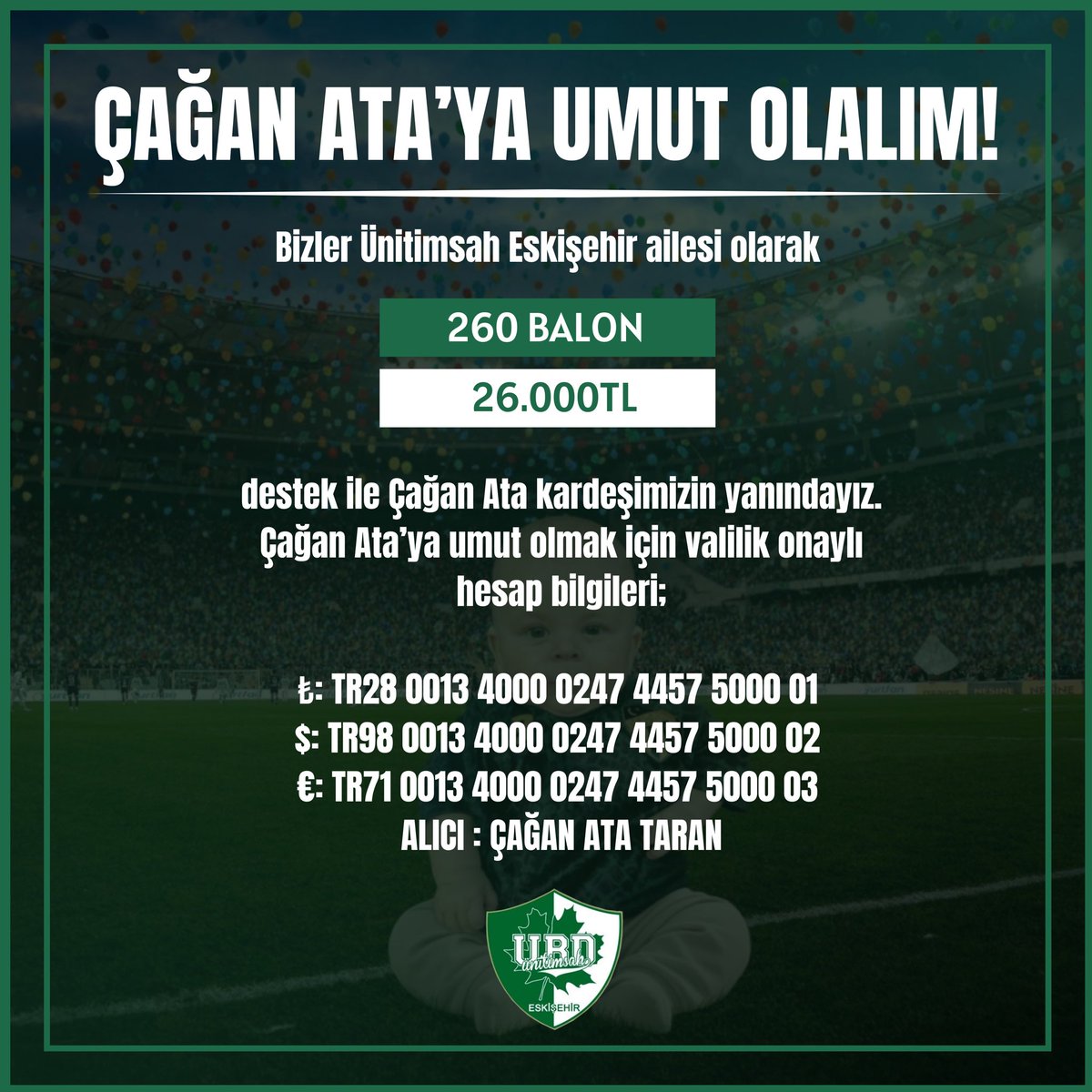 Hep Beraber Yaşatacağız.
@sma_caganata