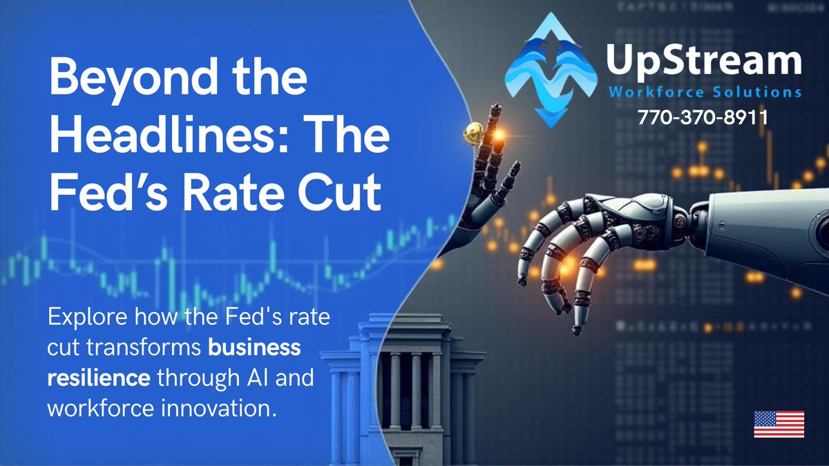 UpStreamWF's tweet image. Check out my latest article: Beyond the Headlines: The Fed's Rate Cut as a Catalyst for Reinventing Business Resilience linkedin.com/pulse/beyond-h… via @LinkedIn