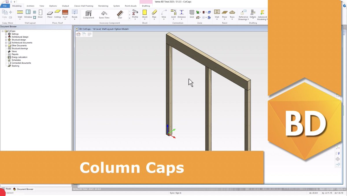 VertexSysIntl's tweet image. #TutorialVideo: We show you how to add Column Cap Connectors at column to beam connections within Vertex BD #BIM software.
Watch🎥: youtube.com/watch?v=5lTi9G…
Learn more: vertexcad.com/bd
#SteelFraming #WoodFraming #CFS #LGS #Automation
