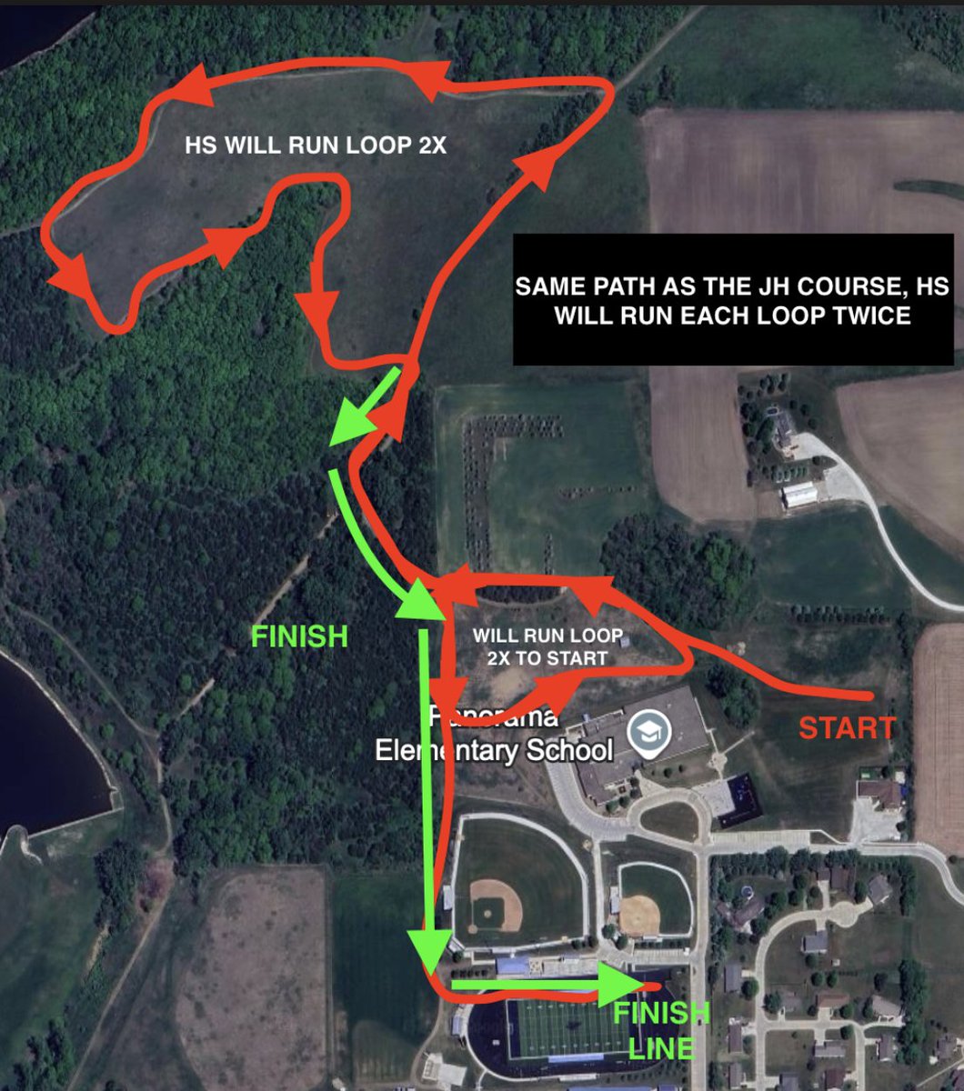 Times have updated for tonight. So has the course map.