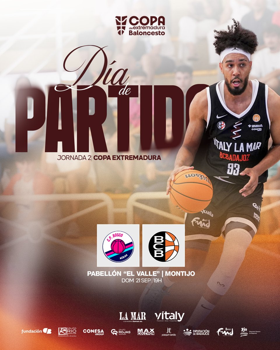 𝗗𝗶́𝗮 𝗱𝗲 𝗽𝗮𝗿𝘁𝗶𝗱𝗼 | 𝗖𝗼𝗽𝗮 𝗘𝘅𝘁𝗿𝗲𝗺𝗮𝗱𝘂𝗿𝗮

Este domingo viajamos a Montijo para disputar el segundo partido copero

🆚 @cpboscomerida
⏰ Dom 21 | 19:00h
🏟 Pab. El Valle 
📲 Afición Fexb
🎟️Entrada gratis solicitándola aquí: app.cluber.es/legacy/clubes/…