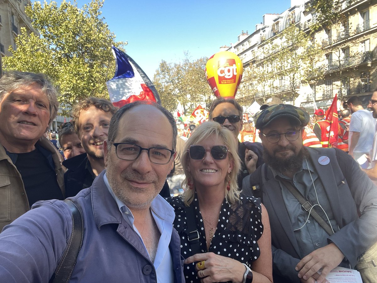 La foule des grands jours, à l’appel des syndicats de salariés, pour refuser l’austérité budgétaire et promouvoir la justice sociale et fiscale. Une autre politique est possible!! #18septembre